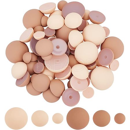 6 Style Opaque Acrylic Beads SACR-CA0001-15-1