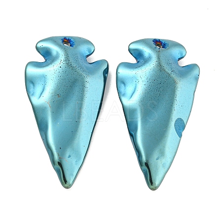Electroplated Synthetic Non-Magnetic Hematite Pendants G-C136-03E-1