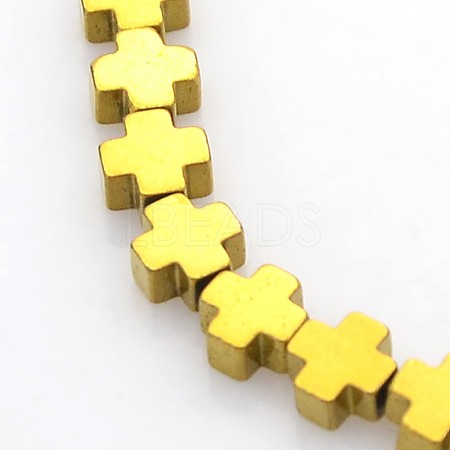 Electroplate Non-magnetic Synthetic Hematite Beads Strands G-J211-02-1