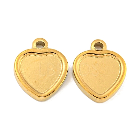 Ion Plating(IP) 304 Stainless Steel Pendant Cabochon Settings STAS-P365-11G-1