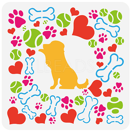 PET Hollow Out Drawing Painting Stencils DIY-WH0391-0412-1