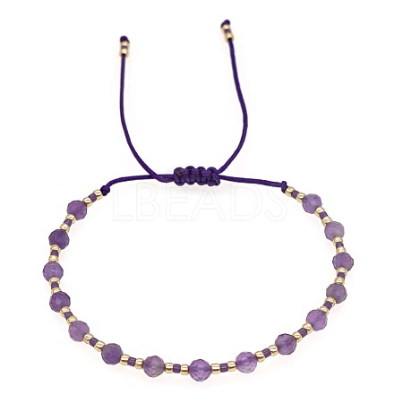 Natural Gemstone Bohemian Handmade Beaded Bracelet for Women FQ7094-2-1