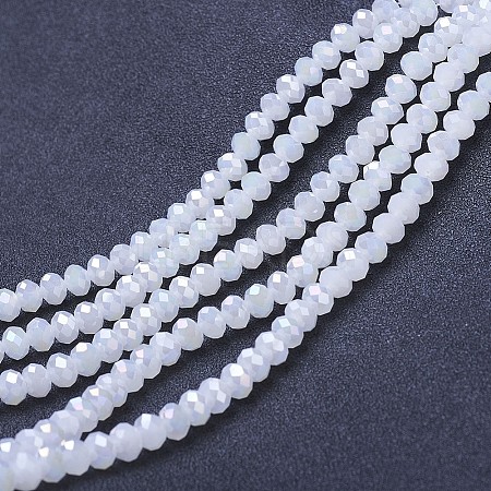 Electroplate Glass Beads Strands EGLA-A044-J2mm-B05-1