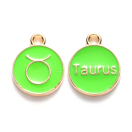 Alloy Enamel Pendants X-ENAM-S124-01A-06C-1