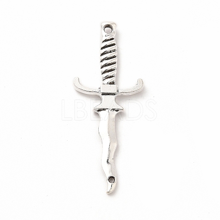 Tibetan Style Alloy Connector Charms PALLOY-M207-05AS-1