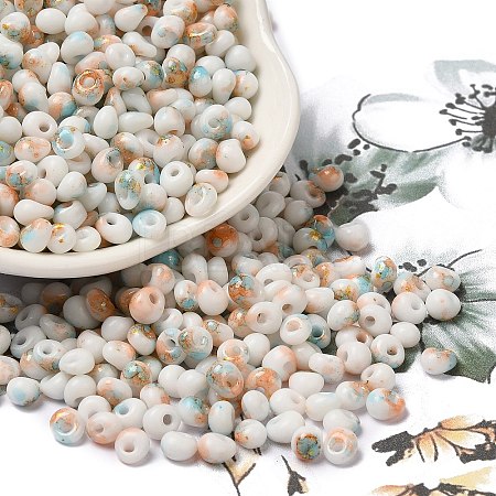 Baking Paint Glass Seed Beads SEED-F006-01A-12-1