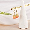 3D Resin Flower Dangle Earrings EJEW-SW00019-05-4