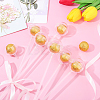 Plastic Chocolate Holder Case Flower Support AJEW-WH0261-42-5