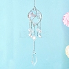 Glass & Acrylic Cone & Round Hanging Suncatchers HJEW-JM04570-02-1