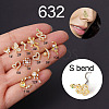 20G Titanium Steel Cubic Zirconia Fishtail Nose Rings WG80602-45-1