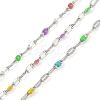 Brass Dapped Chains AJEW-Q153-03P-03-1