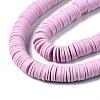 Flat Round Handmade Polymer Clay Beads CLAY-R067-10mm-26-4