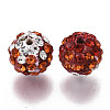 Two-Tone Color Handmade Polymer Clay Disco Ball Beads RB-R041-20-2