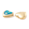 Rack Plating Brass Enamel Locket Pendants KK-B053-15G-3