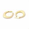 Oval Rack Plating Brass Hoop Earrings for Women EJEW-H091-18G-2