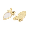 Brass Micro Pave Cubic Zirconia Pendants KK-U058-32G-2