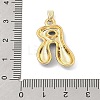 Alloy Enamel Pendants ENAM-S023-01G-R-4