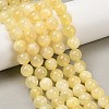 Natural Golden Silk Jade Beads Strands G-Z112-A01-8mm-1