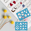 Acrylic Earring Handwork Template DIY-WH0359-070-6