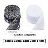 6 Rolls 2 Colors Polyester Ribbon OCOR-GF0001-37-2