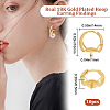 Beebeecraft 10Pcs Brass Hoop Earring Findings KK-BBC0003-86-2