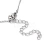304 Stainless Steel Twist Bar Link Chain Necklace NJEW-K249-08P-3