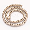 Electroplated Non-magnetic Synthetic Hematite Beads Strands G-P379-A03-1