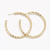 Brass Stud Earrings EJEW-L231-28G-1