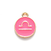 Alloy Enamel Pendants X-ENAM-S124-01A-03K-2