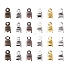 300Pcs 6 Colors Iron Folding Crimp Ends IFIN-YW0003-25-1