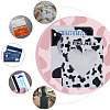 CRASPIRE 2 Books 2 Colors 3 Inch PVC Mini Love Heart Hollow Photocard Holder Book AJEW-CP0005-84-5