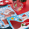 Gorgecraft 8 Sheets 8 Styles Christmas Themed PVC Static Stickers STIC-GF0001-15-4