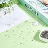 900Pcs 304 Stainless Steel Stud Earring Findings STAS-SC0010-28-3