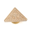 Golden Plated Triangle Shaped Wax Seal Brass Stamp Head STAM-K001-04G-04-2