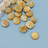 Natural Topaz Jade Cabochons X-G-P393-R35-12mm-1