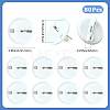 80Pcs Plastic Brooch Base Settings KY-SC0002-39A-2