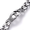 304 Stainless Steel Bracelets BJEW-L631-23AS-2