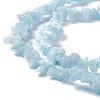 Natural White Jade Chip Beads Strands X-G-G905-02-4