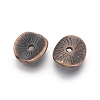 Tibetan Style Wavy Spacer Beads TIBEP-A11067-R-FF-2