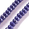 Glazed Porcelain Rondelle Beads PORC-Q001-01E-1