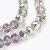 Electroplate Glass Beads Strands X-GLAA-K027-HP-A02-3