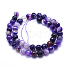 Natural Striped Agate/Banded Agate Beads G-J371-13-12mm-2
