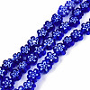 Handmade Millefiori Glass Bead Strands LAMP-N029-017A-02-1