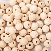 Craftdady 130Pcs 26 Styles Unfinished Natural Wood European Beads WOOD-CD0001-10-4
