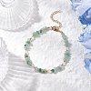Natural Green Aventurine Chip Beaded Bracelets for Women BJEW-JB11742-07-1