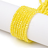 Electroplate Glass Beads Strands EGLA-A034-P1mm-B03-A-1
