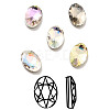 K9 Glass Rhinestone Cabochons RGLA-F067-B-1