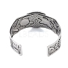 Constellation Alloy Open Cuff Bangles for Women Men LS-BJEW-C064-01AS-02-3