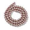Eco-Friendly Dyed Glass Pearl Beads Strands HY-A008-6mm-RB085-3