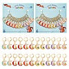 Alloy Enamel Rabbit & Moon Pendant Locking Stitch Markers HJEW-AB00027-1